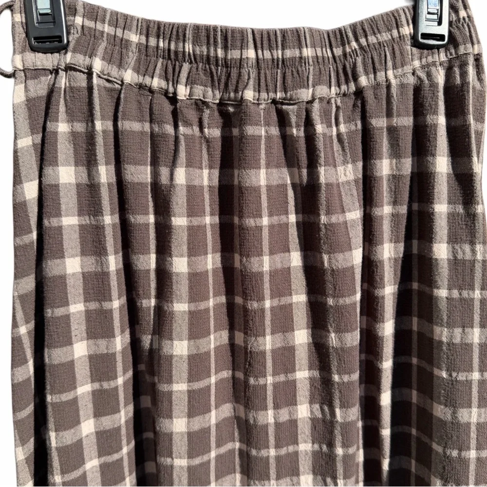 Tov Holy Los Angeles Plaid Patchwork Button Maxi Skirt Women’s Size M - Picture 7 of 9